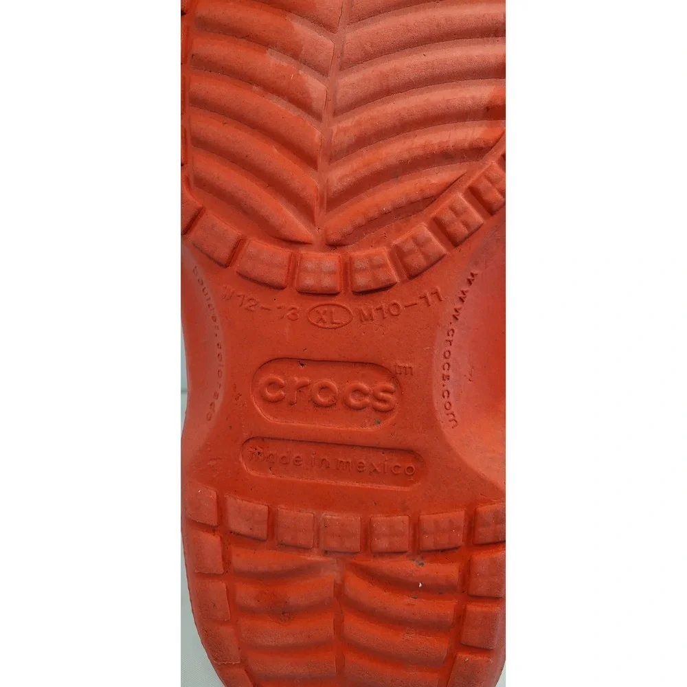 Crocs Ohio State Buckeyes Clogs Red Grey Mens Size 10-11 NCAA Collegiate Shoes